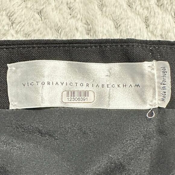 Victoria Victoria Beckham One Shoulder Dress Women's 4 Black Short Sheath - Picture 7 of 15